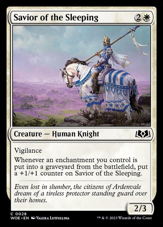 MTG Card Title: Savior of the Sleeping WOE/28