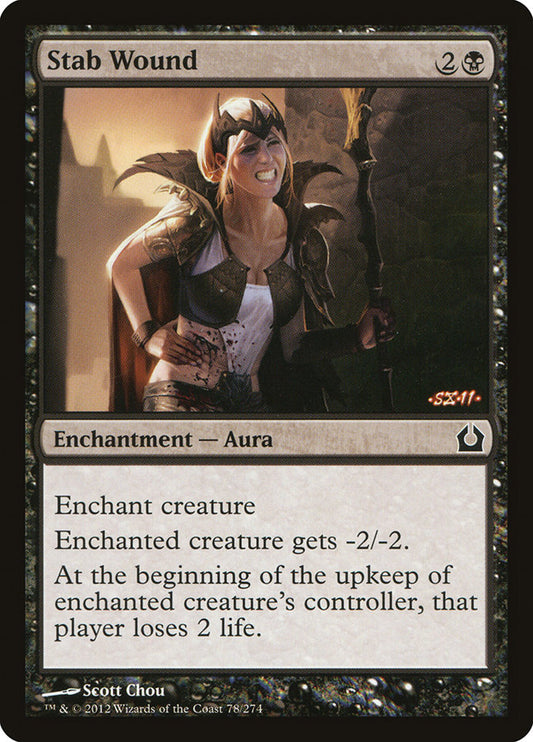 MTG Card Title: Stab Wound RTR/78