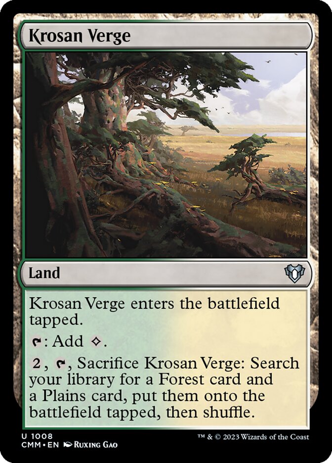 MTG Card Title: Krosan Verge CMM/1008