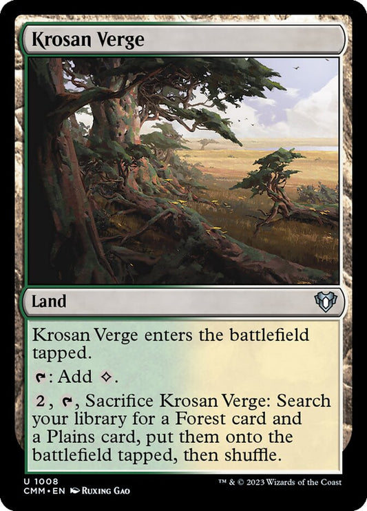 MTG Card Title: Krosan Verge CMM/1008
