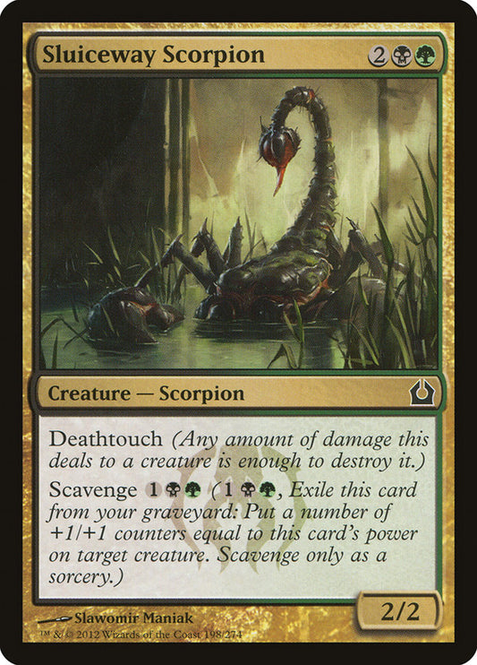 MTG Card Title: Sluiceway Scorpion RTR/198