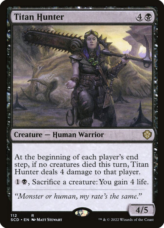 MTG Card Title: Titan Hunter SCD/112