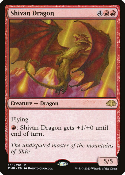 MTG Card Title: Shivan Dragon DMR/135
