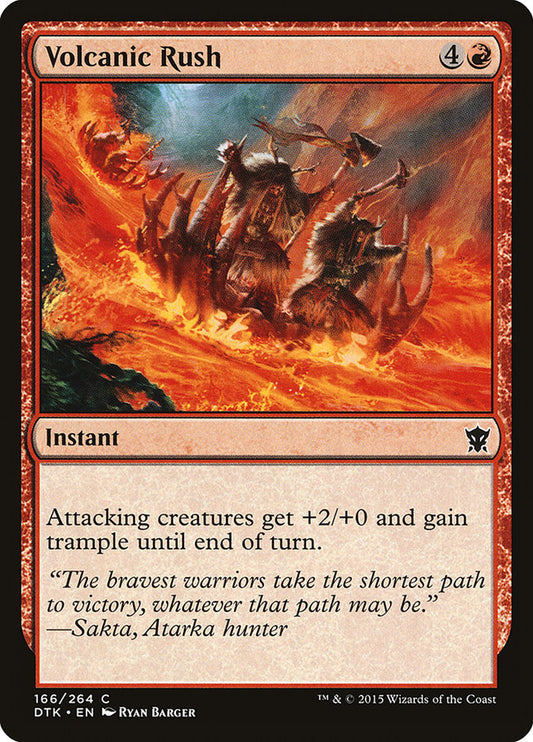 MTG Card Title: Volcanic Rush DTK/166