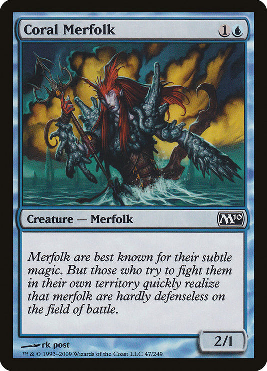 MTG Card Title: Coral Merfolk M10/47