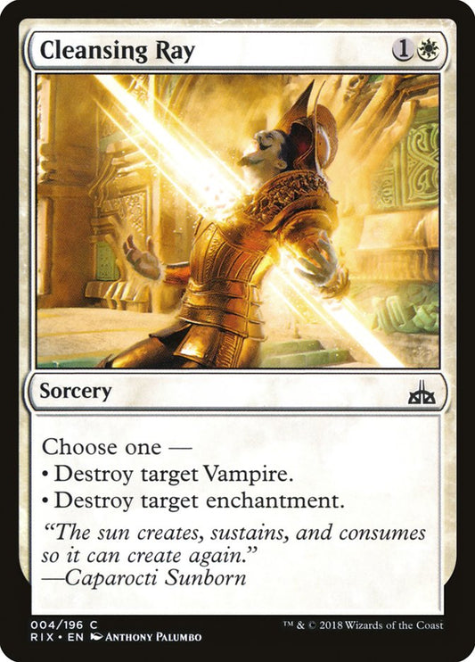 MTG Card Title: Cleansing Ray RIX/4