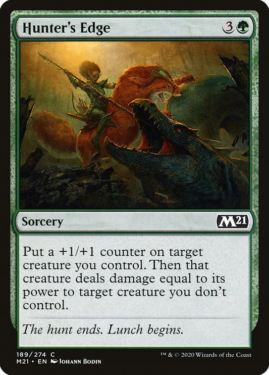 MTG Card Title: Hunter's Edge M21/189