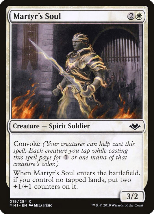 MTG Card Title: Martyr's Soul MH1/19