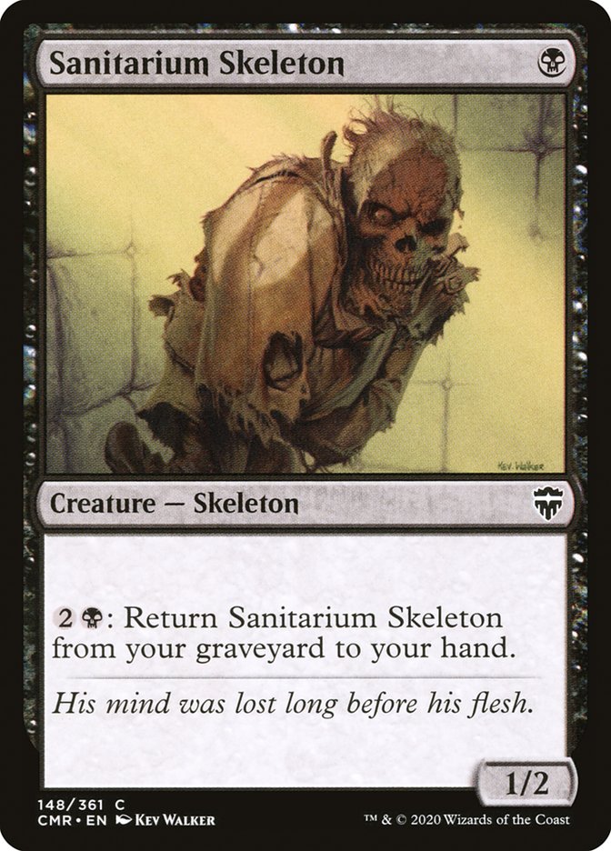MTG Card Title: Sanitarium Skeleton CMR/148