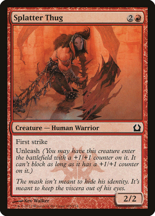 MTG Card Title: Splatter Thug RTR/105