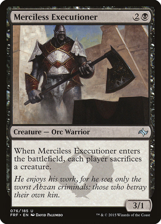 MTG Card Title: Merciless Executioner FRF/76