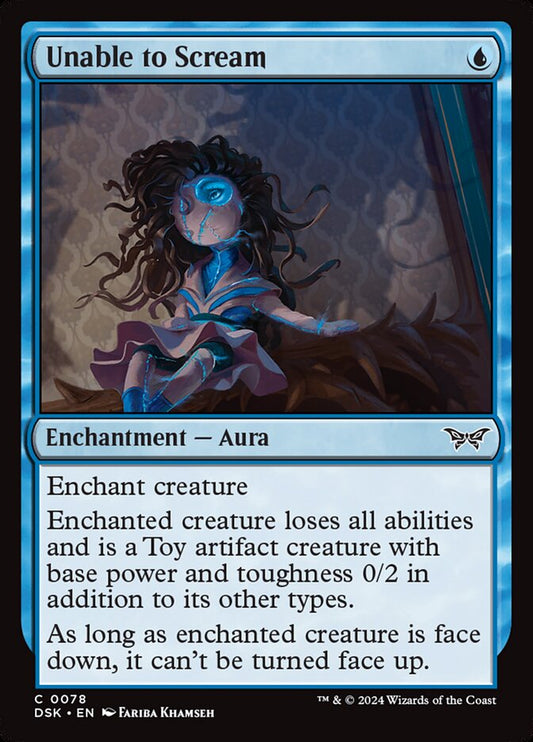 MTG Card Title: Unable to Scream DSK/78