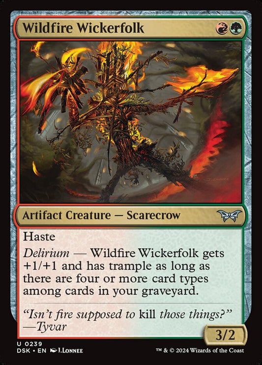 MTG Card Title: Wildfire Wickerfolk DSK/239