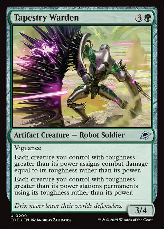 MTG Card Title: Tapestry Warden EOE/209