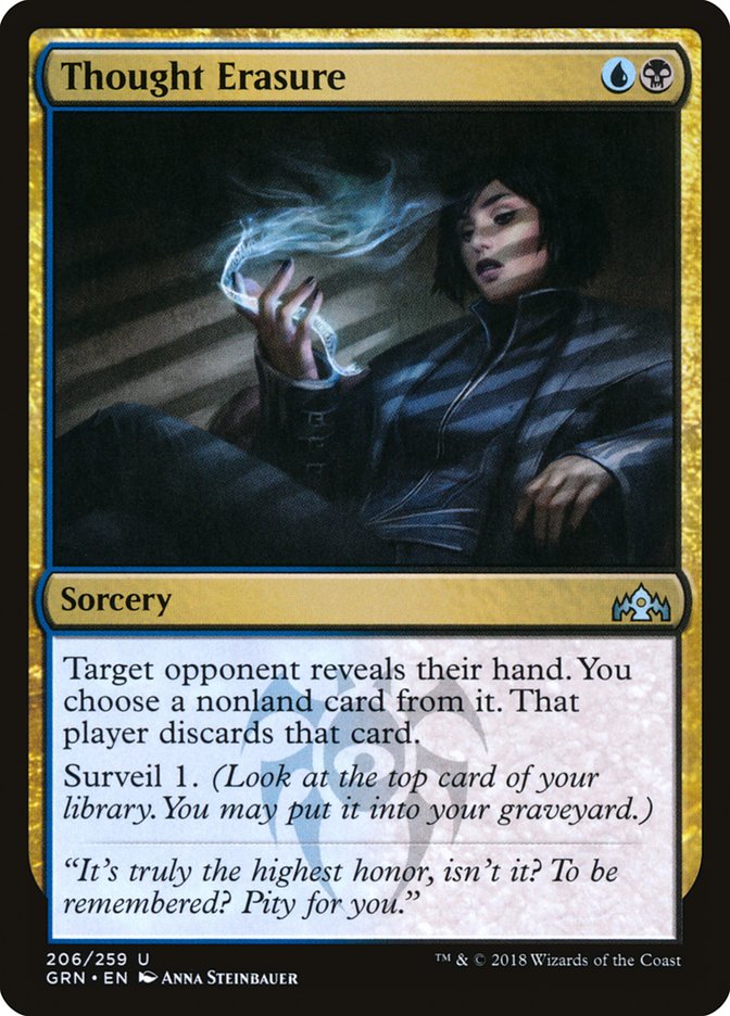 MTG Card Title: Thought Erasure GRN/206