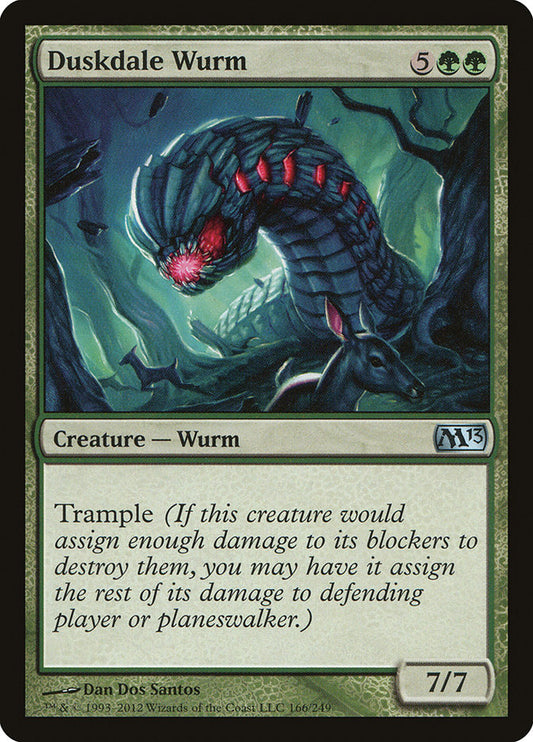 MTG Card Title: Duskdale Wurm M13/166