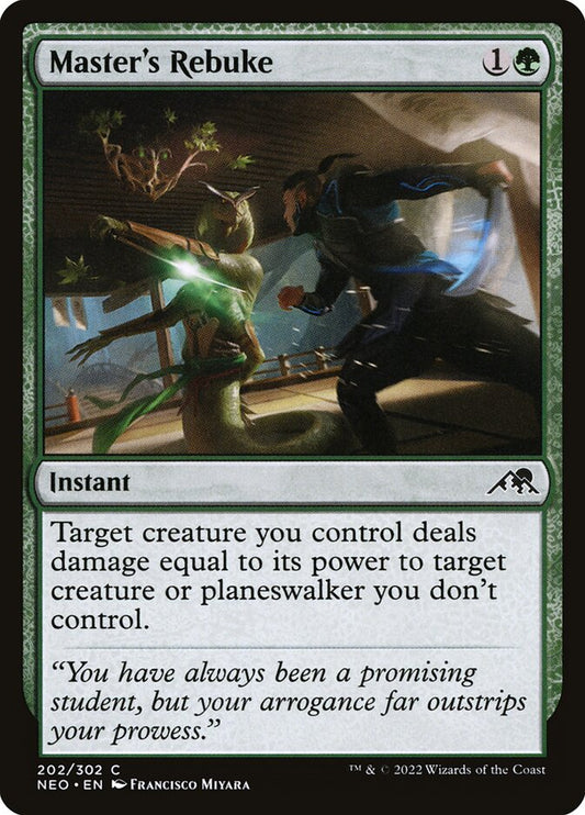MTG Card Title: Master's Rebuke NEO/202