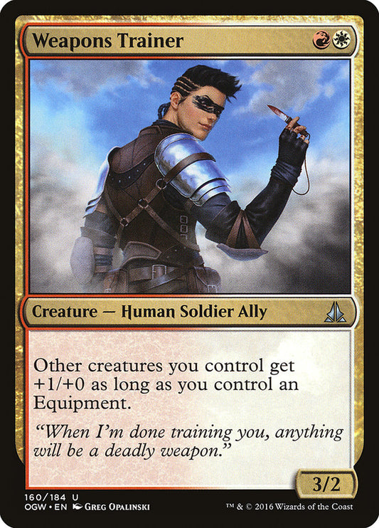 MTG Card Title: Weapons Trainer OGW/160