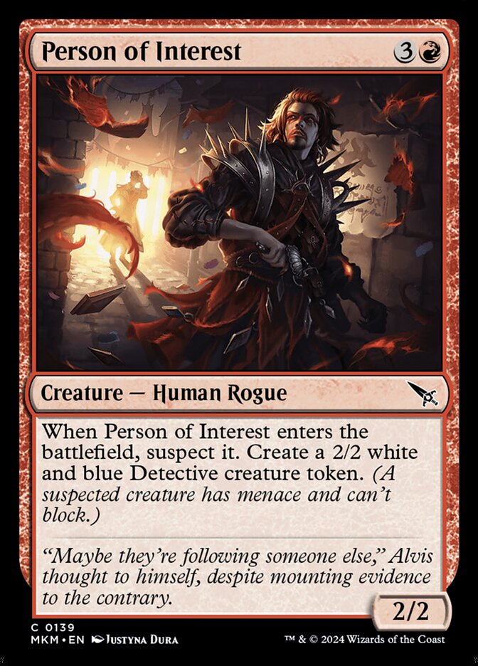 MTG Card Title: Person of Interest MKM/139