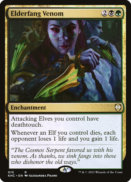 MTG Card Title: Elderfang Venom KHC/15