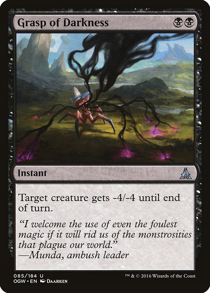 MTG Card Title: Grasp of Darkness OGW/85