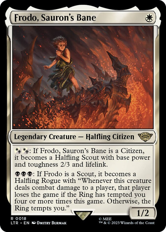 MTG Card Title: Frodo, Sauron's Bane LTR/18