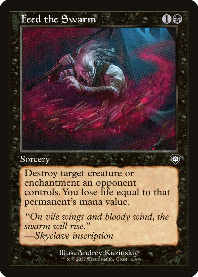 MTG Card Title: Feed the Swarm BRC/106