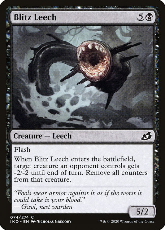 MTG Card Title: Blitz Leech IKO/74