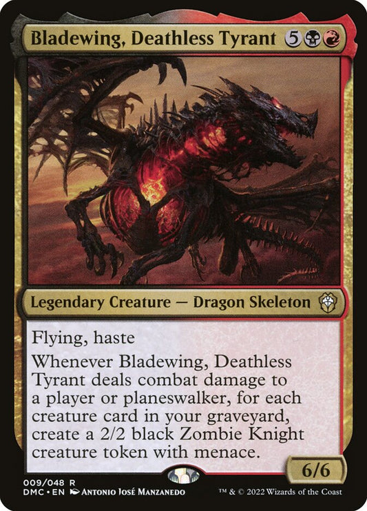 MTG Card Title: Bladewing, Deathless Tyrant DMC/9
