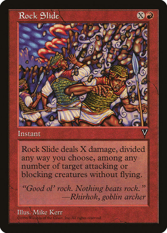 MTG Card Title: Rock Slide VIS/92