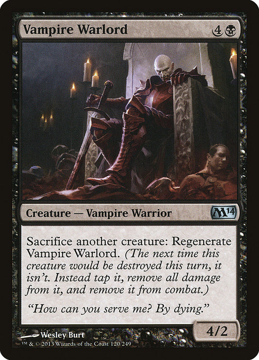 MTG Card Title: Vampire Warlord M14/120