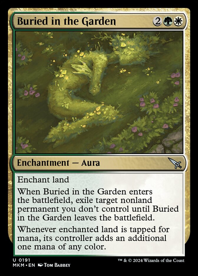 MTG Card Title: Buried in the Garden MKM/191