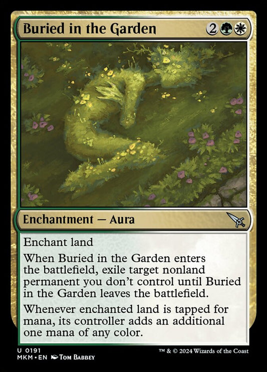 MTG Card Title: Buried in the Garden MKM/191