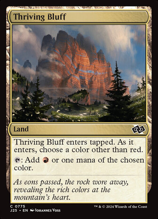 MTG Card Title: Thriving Bluff J25/775