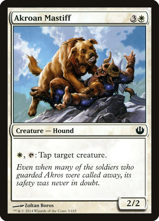 MTG Card Title: Akroan Mastiff JOU/3