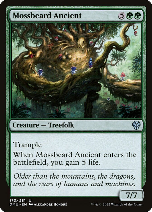 MTG Card Title: Mossbeard Ancient DMU/173