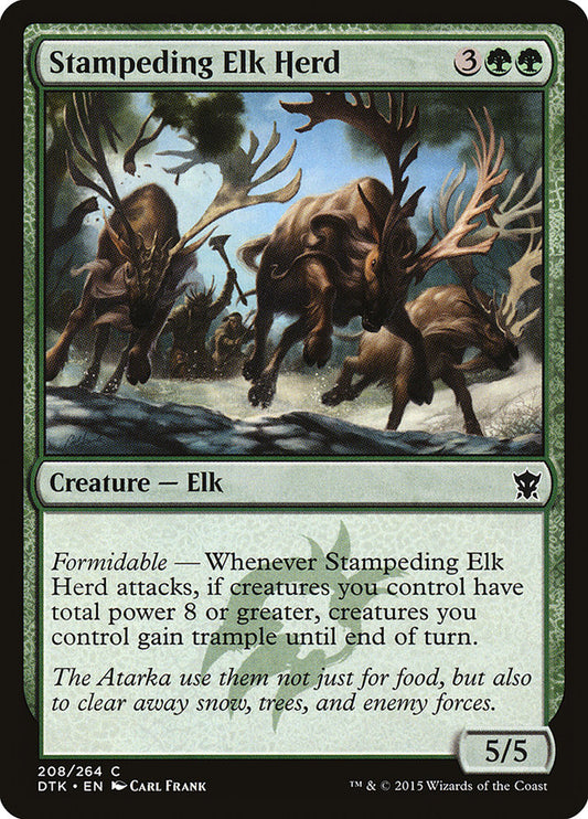 MTG Card Title: Stampeding Elk Herd DTK/208