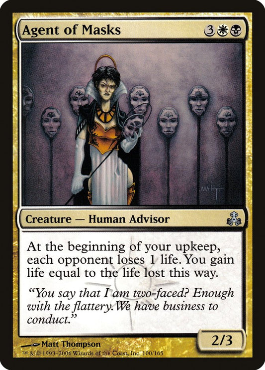 MTG Card Title: Agent of Masks GPT/100