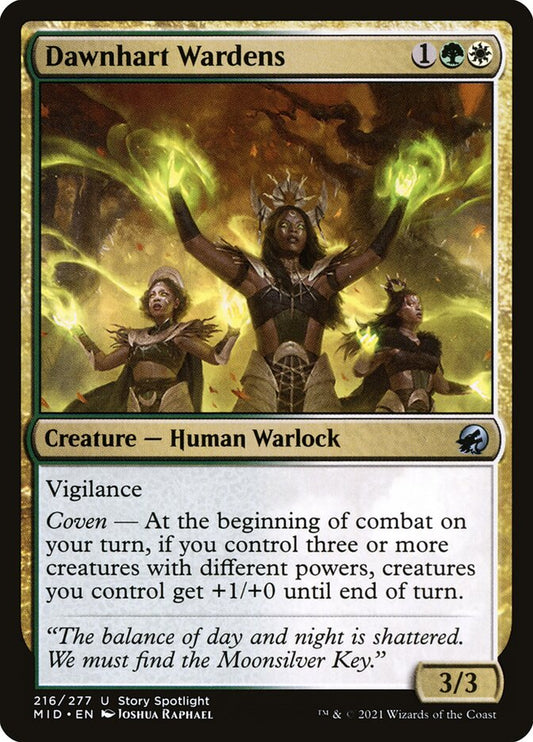 MTG Card Title: Dawnhart Wardens MID/216