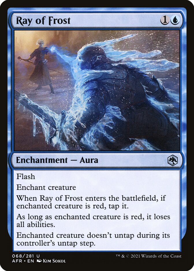 MTG Card Title: Ray of Frost AFR/68