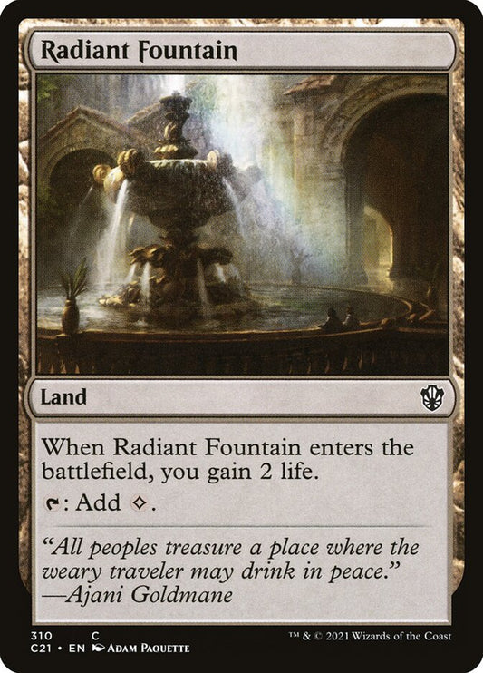 MTG Card Title: Radiant Fountain C21/310