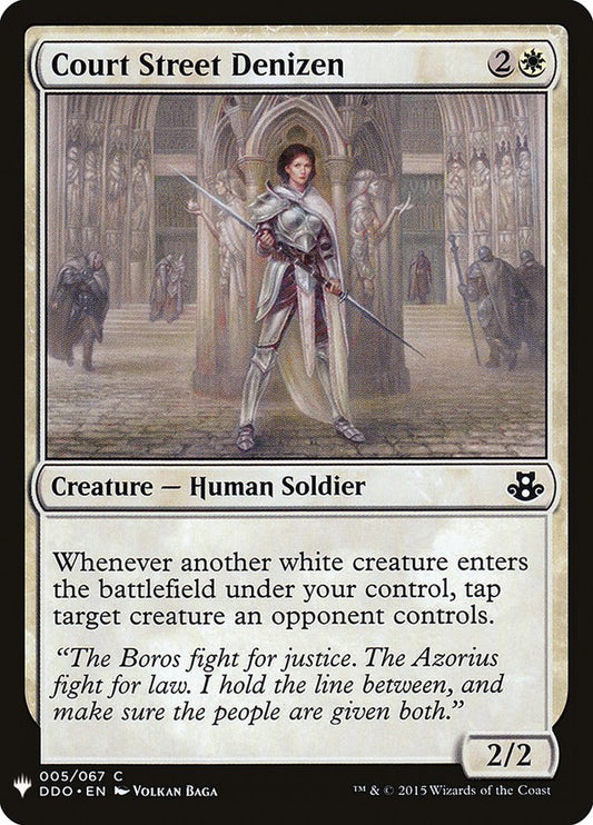 MTG Card Title: Court Street Denizen PLST/DDO-5