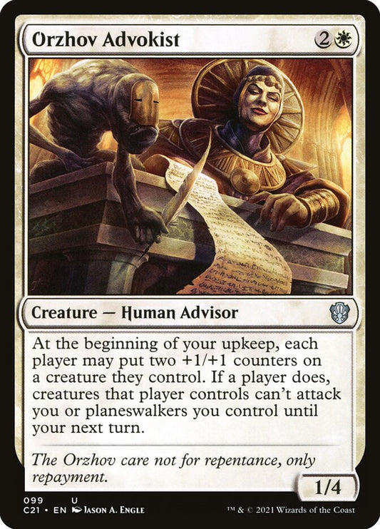 MTG Card Title: Orzhov Advokist C21/99