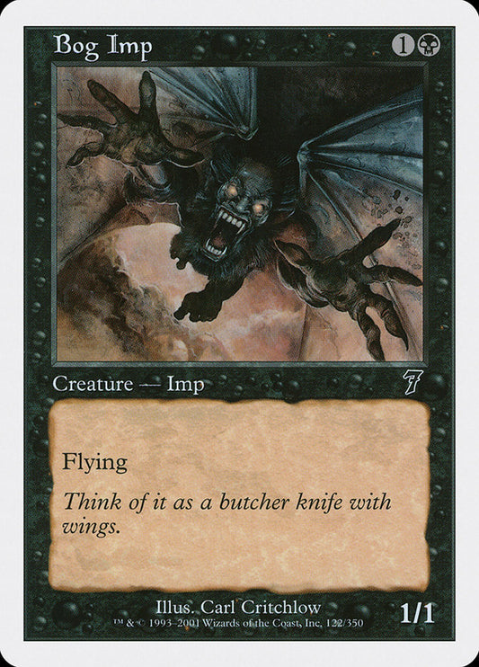 MTG Card Title: Bog Imp 7ED/122