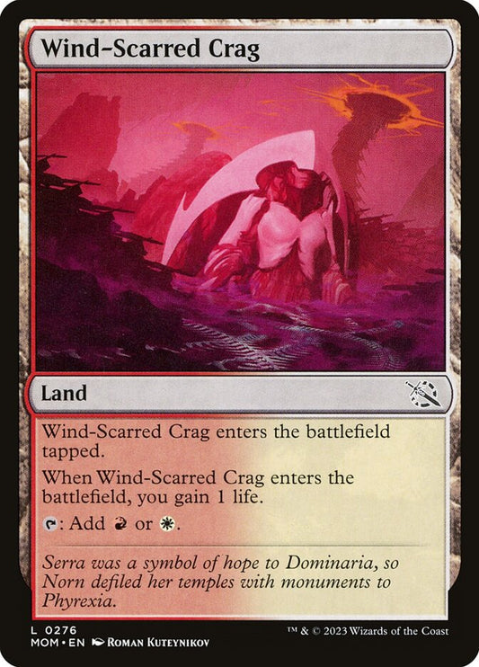 MTG Card Title: Wind-Scarred Crag MOM/276