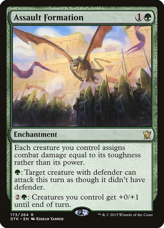 MTG Card Title: Assault Formation DTK/173
