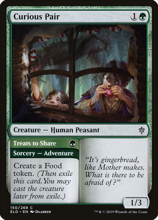 MTG Card Title: Curious Pair // Treats to Share ELD/150