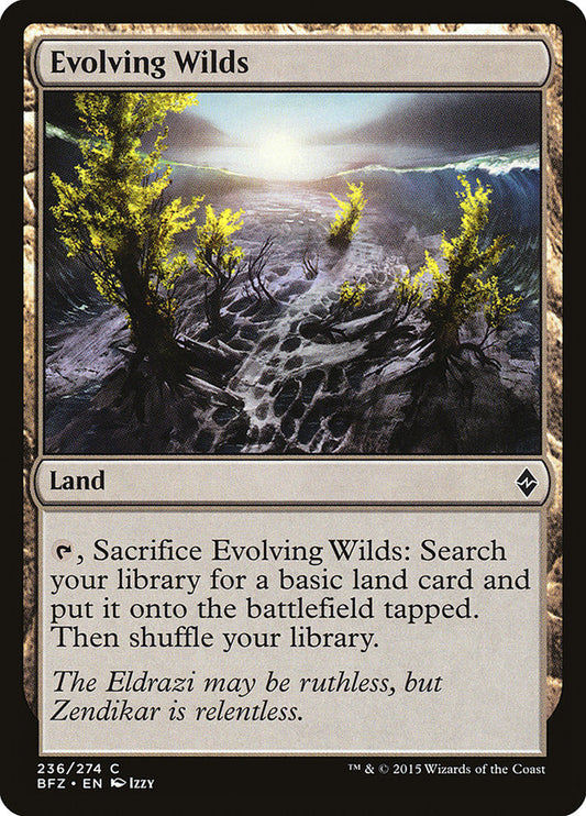 MTG Card Title: Evolving Wilds BFZ/236