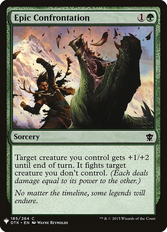 MTG Card Title: Epic Confrontation PLST/DTK-185