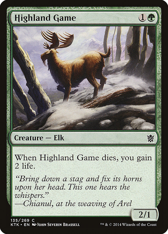 MTG Card Title: Highland Game KTK/135